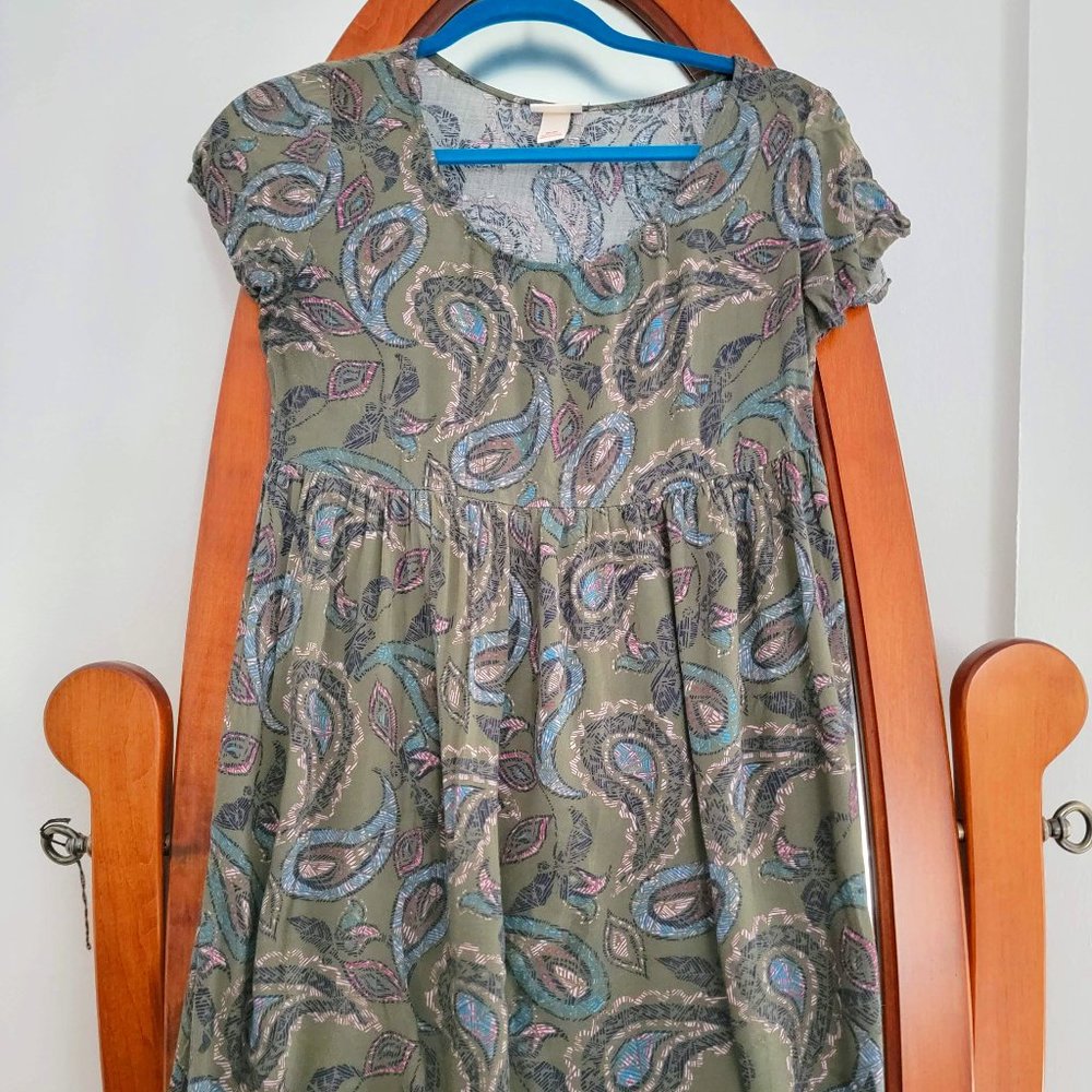 Green Paisley Dress